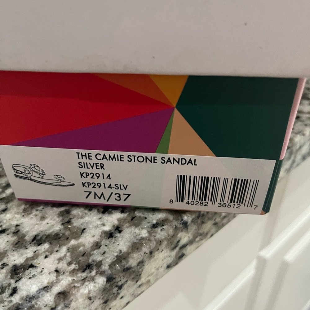 New With Box Katy Perry Collections Camie Stone Sandals Size 7 - Picture 6 of 6